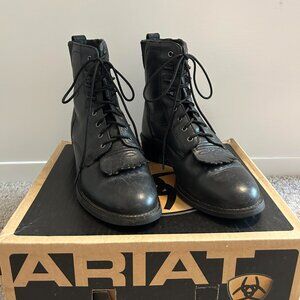 Ariat Women's Heritage Lacer II Boot Black (Size 8)